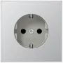 Kištukinis lizdas Jung AL 1520 CEE 7/3, aliuminio korpusas, 250 V, 16 A, 70×70 mm
