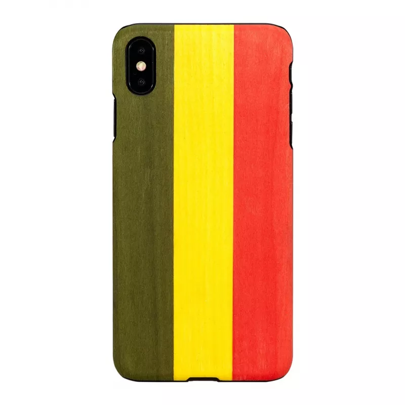Išmaniojo telefono dėklas man and wood, skirtas iPhone XS Max – modelis Reggae, juodas