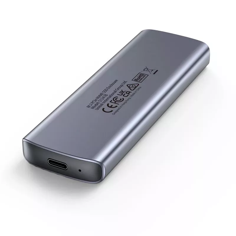 M.2 diskų dėklas - Unitek S1241B01 1x M.2 NVMe USB-C 10Gbps