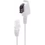 shiverpeaks ®-BASIC-S--Telefon-Connection Cable-TAE-F Plug to RJ45 Plug, DSL VDSL Routerkabel, White, 1,5m (BS12-09156)