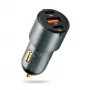 Automobilinis kroviklis everActive CC-40Q QC3.0 60W, USB automobilinis maitinimo adapteris mobiliems įrenginiams krauti