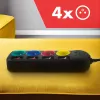 Maitinimo blokas 4 lizdai 1,5m MCE508 B