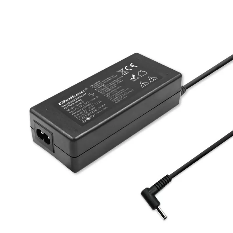 Maitinimo adapteris QOLTEC 65W 19V 3.42A nešiojamiesiems kompiuteriams ir suderinamiems įrenginiams