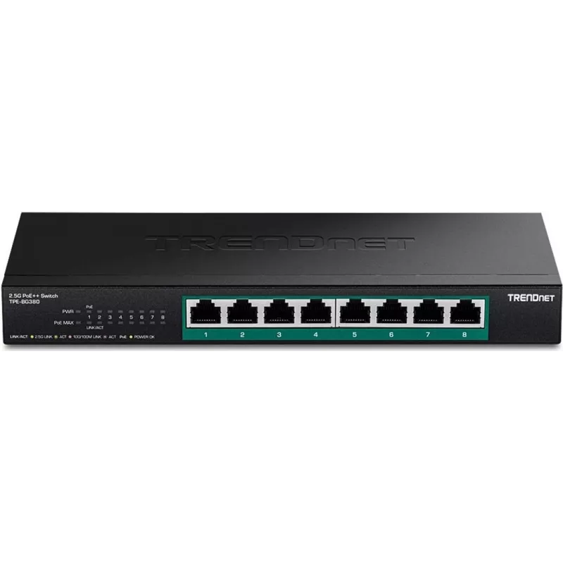 Tinklo komutatorius TRENDNET TPE-BG380 8 prievadų 2.5G PoE++