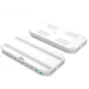 Įkrovimo stotelė Unitek Y-2190A — 10× USB prievadų (8×USB2.0 + 2×USB3.2 Gen1), belaidis įkrovimas, 96W bendra galia