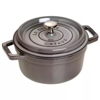 Cocotte Staub 20 cm pilkas ketaus puodas