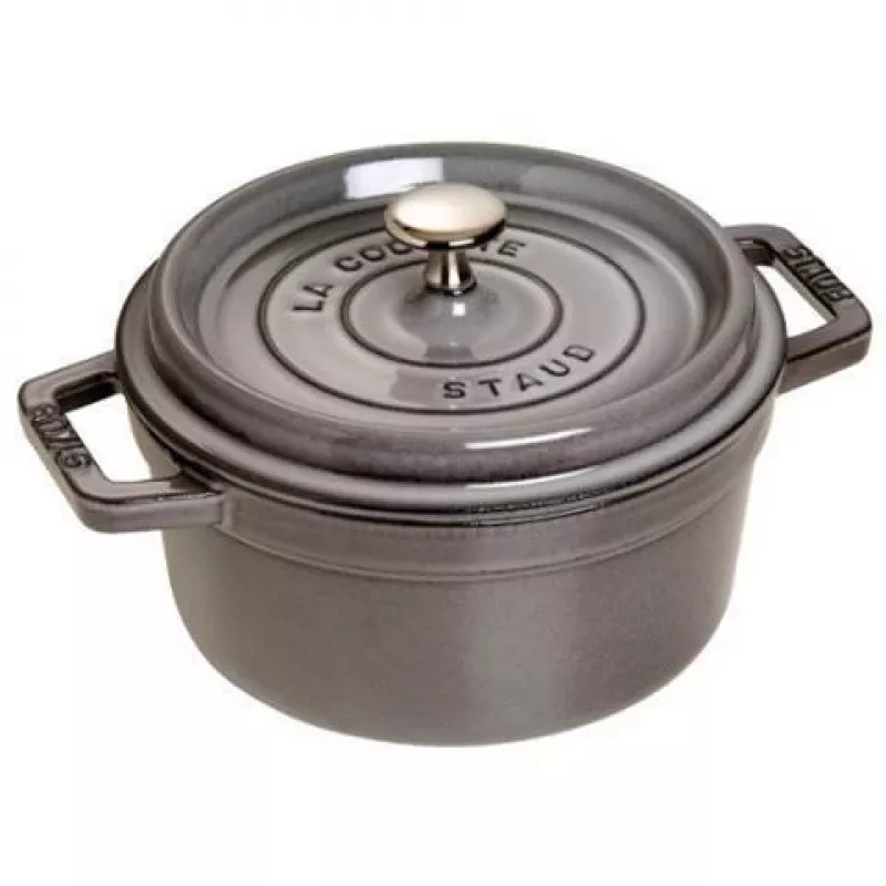 Cocotte Staub 20 cm pilkas ketaus puodas
