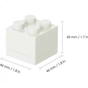 LUNCH BOX Lego Mini Baltas 40111735 (40111735)