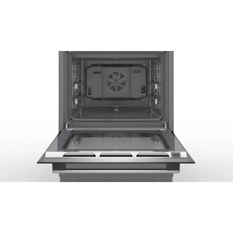 Bosch Viryklė HLS79Y351U 6 serija, kaitlentės tipas: indukcinė, orkaitės tipas: elektrinė, nerūdijantis plienas, plotis 60 cm, grilis, LCD, 63 L, gylis 60 cm