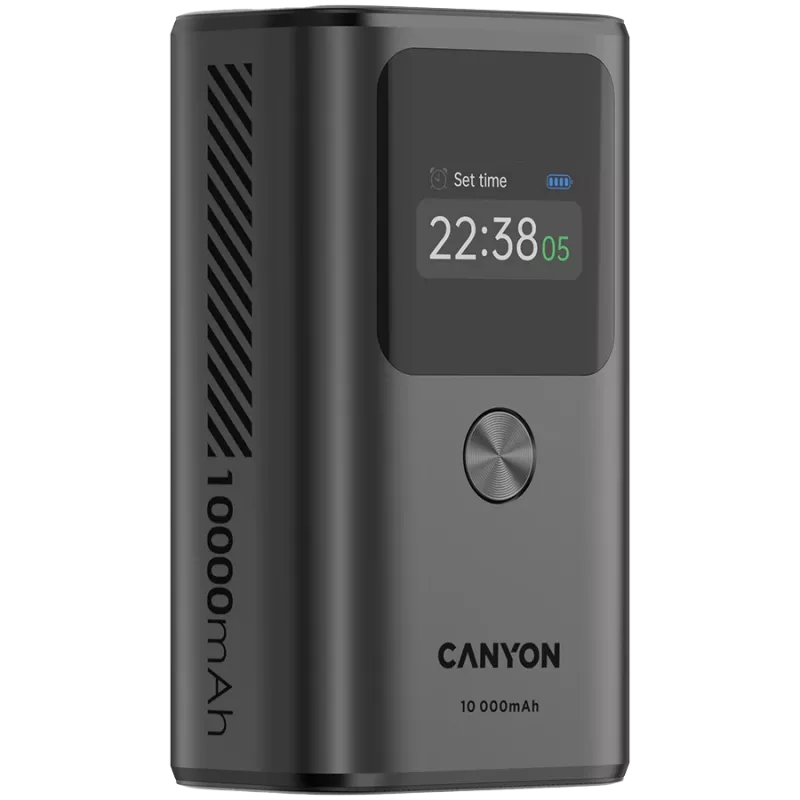 Nešiojamas powerbankas CANYON OnPower 130 TFT 10000 mAh