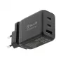 Sieninis pakrovėjas Tellur TLL151451 65W, 3 prievadai (2x USB-C, 1x USB-A)