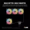 Corsair iCUE LINK LX120-R RGB ventiliatorius 12 cm juodas 2400 RPM 3,8 mmH2O