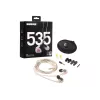 Shure SE535 ausinės laidinės į ausis įdedamos scenai/studijai permatomos