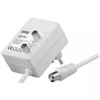 Wentronic Goobay dviejų įrenginių antenos stiprintuvas (DVB-T/DVB-T2/DVB-C) - skirtas prijungti du imtuvus (TV/Radijas) (67226)
