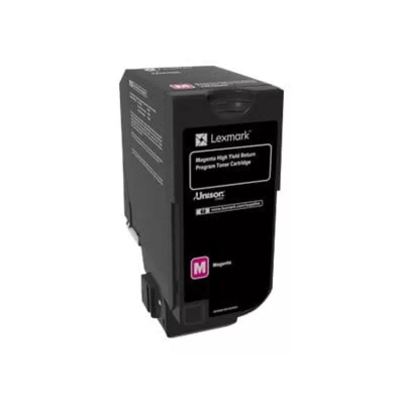 Lexmark RETURN-tonerio kasetė Magenta 74C2HM0 dažų kasetė, purpurinė, 3000 puslapių