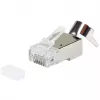Ekranuotas RJ45 kištukas EQUIP Cat 8.1, vyriškas, sidabrinis, 50 vnt., 11.7×22.5 mm, 3.7 g