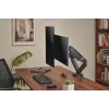 Monitoriaus laikiklis up up Ekonomiškas Interaktyvus Atsvaro Dviejų Monitorių Laikiklis Matinis Juodas VESA 75x75/100x100