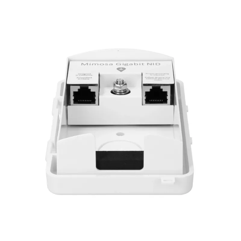 Išorinė sąsaja, žaibolaidis su įžeminimu Mimosa NID, 2x RJ-45, Gigabit, IP54