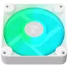 APNX FP1-120 WH 120mm ARGB PWM korpuso ventiliatorius – baltas