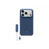 Apsauginis Apple Beats iPhone 17 Pro dėklas su atramine kojele — MagSafe, kameros valdymas, tinka 6,3 colio ekranui, Uolienų mėlyna (rožinė)