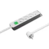 Power Extension Qoltec 50288 1.8m 4 AC Outlets Indoor White