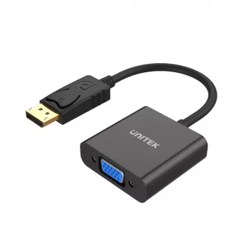 UNITEK Y-5118E DisplayPort į VGA adapteris juodas vyriškas
