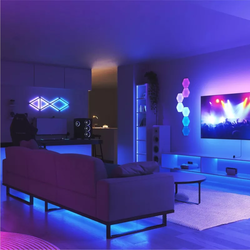 Nanoleaf NF082K02-52LS plokščias aplinkos apšvietimo skydelis Aplinkos apšvietimo rinkinys 2,16 m (85)