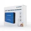 Gembird EE2-U3S-2-B atminties diskų dėklas 2,5 inch USB 3.0 HDD dėklas mėlynas