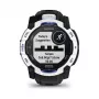 Išmanusis laikrodis GARMIN Instinct 3.05 cm (1.2 colio) AMOLED 45 mm 390x390 px jutiklinis ekranas Juoda Balta GPS 4 GB 53 g Silikoninis dirželis