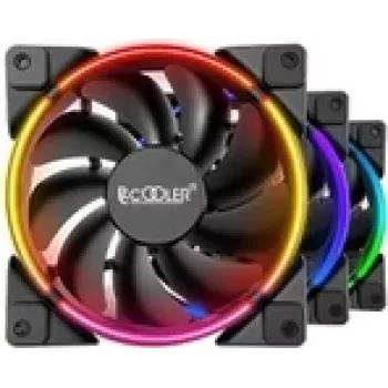 120mm korpuso ventiliatorius PCCOOLER CORONA-FRGB-3I1 120mm 1000–2000 RPM RGB