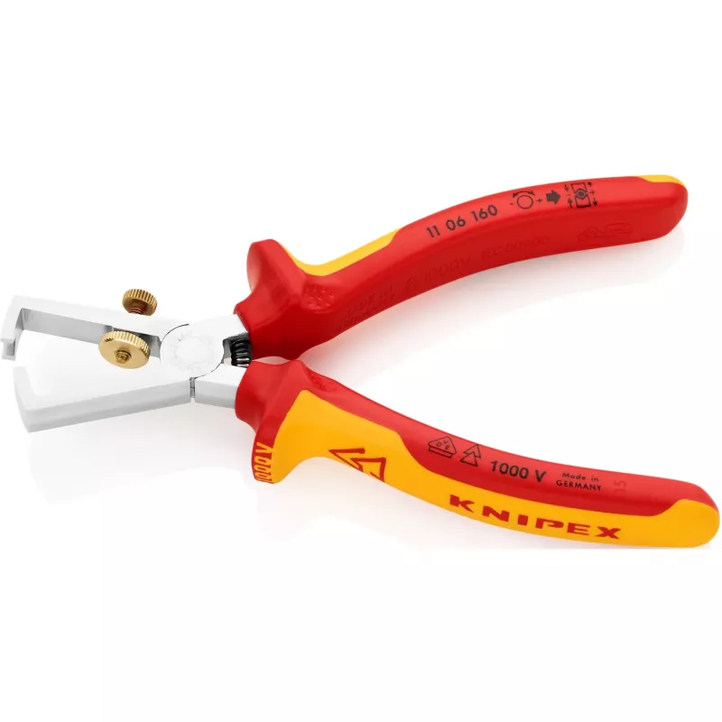Knipex 11 06 160 kabelių nuėmiklis oranžinis, raudonas