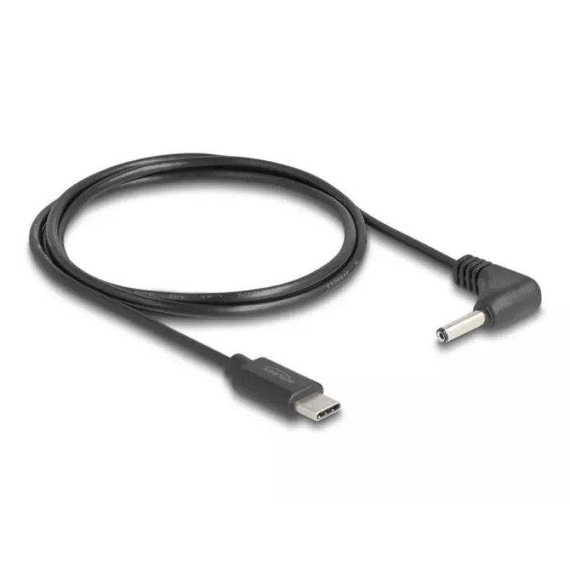 DeLOCK 85393 maitinimo laidas juodas 1,5 m USB C 3,5 x 1,35 mm