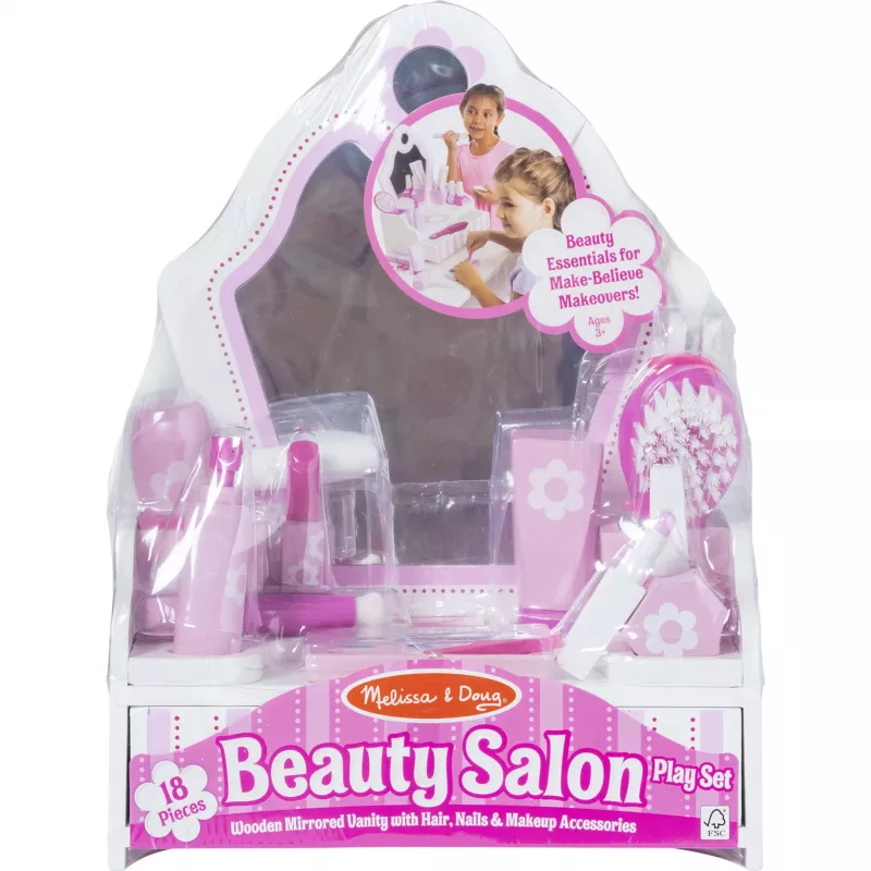 Melissa & Doug - grožio salono rinkinys, vaidmenų žaidimas