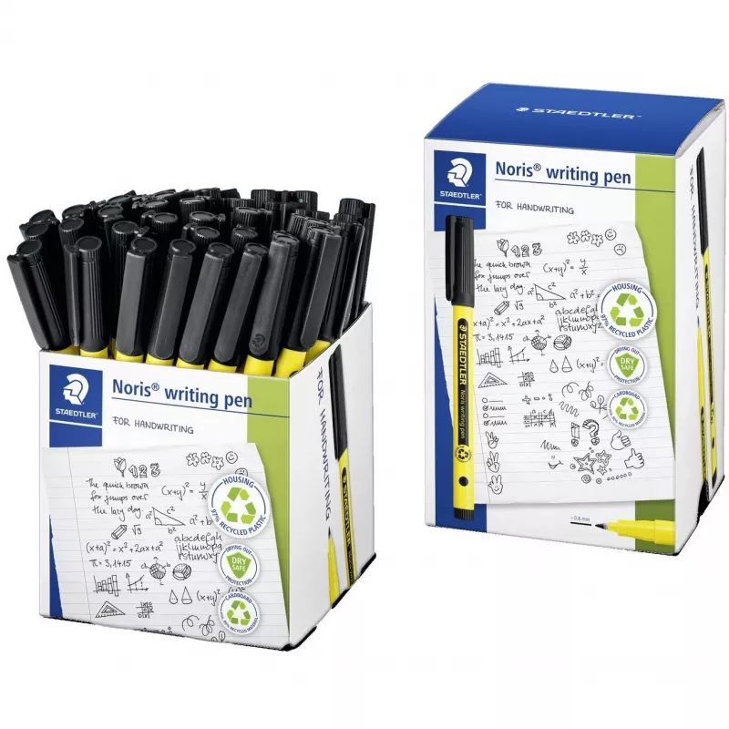 STAEDTLER plonaraštis Noris rašomasis rašiklis juodas 0,6 mm Fein