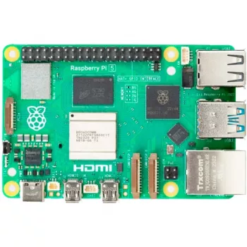 Vienos plokštės kompiuteris Raspberry Pi 5 2 GB RAM, gamintojas Raspberry — kompaktiška kūrimo plokštė, mažai energijos naudojantis SBC