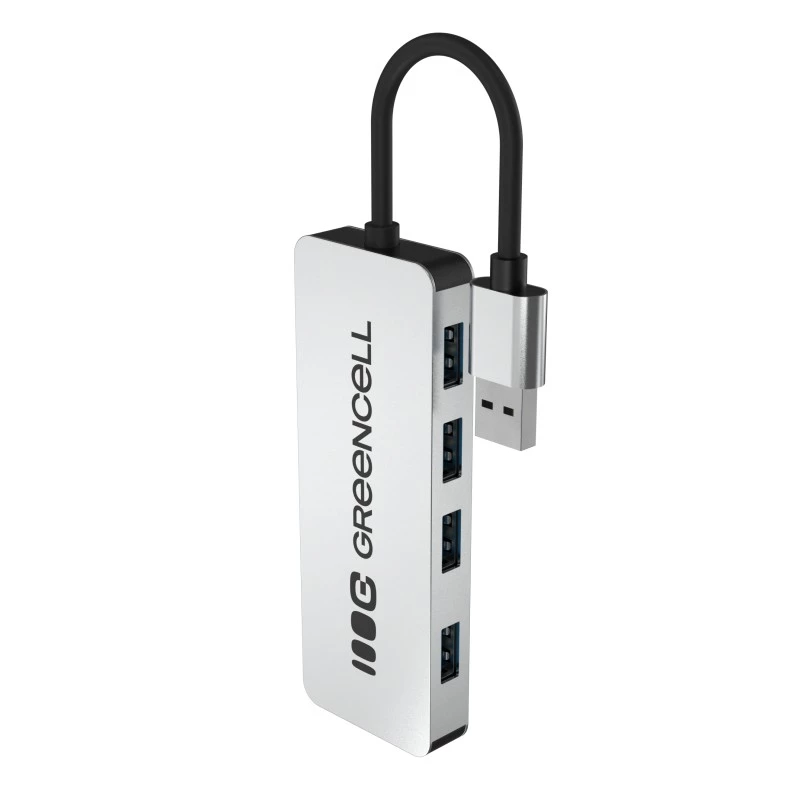 USB šakotuvas Green Cell HUB-GC-A4A — 4 prievadų USB-A 3.0 šakotuvas