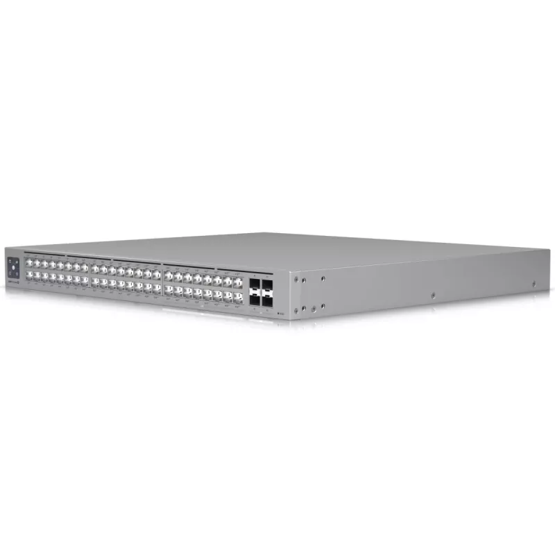Ubiquiti USW-Pro-Max-48-PoE jungiklis, Etherlighting, 16x RJ45 2.5Gbps, 32x RJ45 1000Mbps, 4x SFP+, L3, 720W PoE