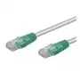 Wentronic Goobay CAT 6 kryžminio sujungimo kabelis, U/UTP, pilkas, žalias, pilkai žalias, 2 m – CCA vario mišinio medžiaga (68474)