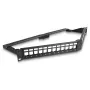 DeLOCK 19 inch Keystone jungčių skydelis 24 prievadų su įtempimo sumažinimu 1U kampinis juodas