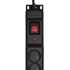 Activejet COMBO 12 lizdų maitinimo juosta 5 m juoda