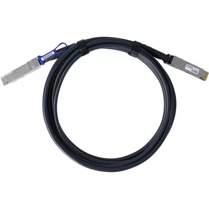 CBO InfiniBand kabelis QSFP-DD 400G, ilgis 1 m, modelis CAB-D-D-400G-1M-BL