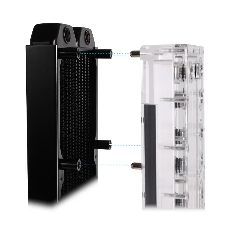 Montavimo rinkinys Alphacool 15724 juodas nerūdijantis plienas 17 mm aukštis