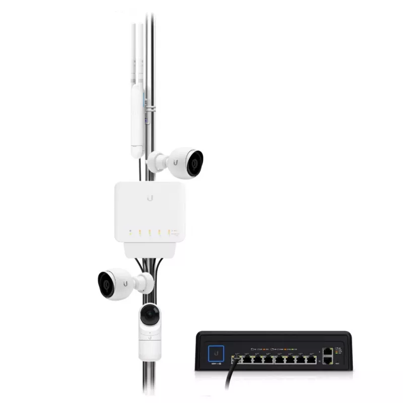 Ubiquiti UniFi Switch Flex (3 komplektas) Valdomas L2 Gigabit Ethernet (10/100/1000) Maitinimas per Ethernet (PoE) Baltas