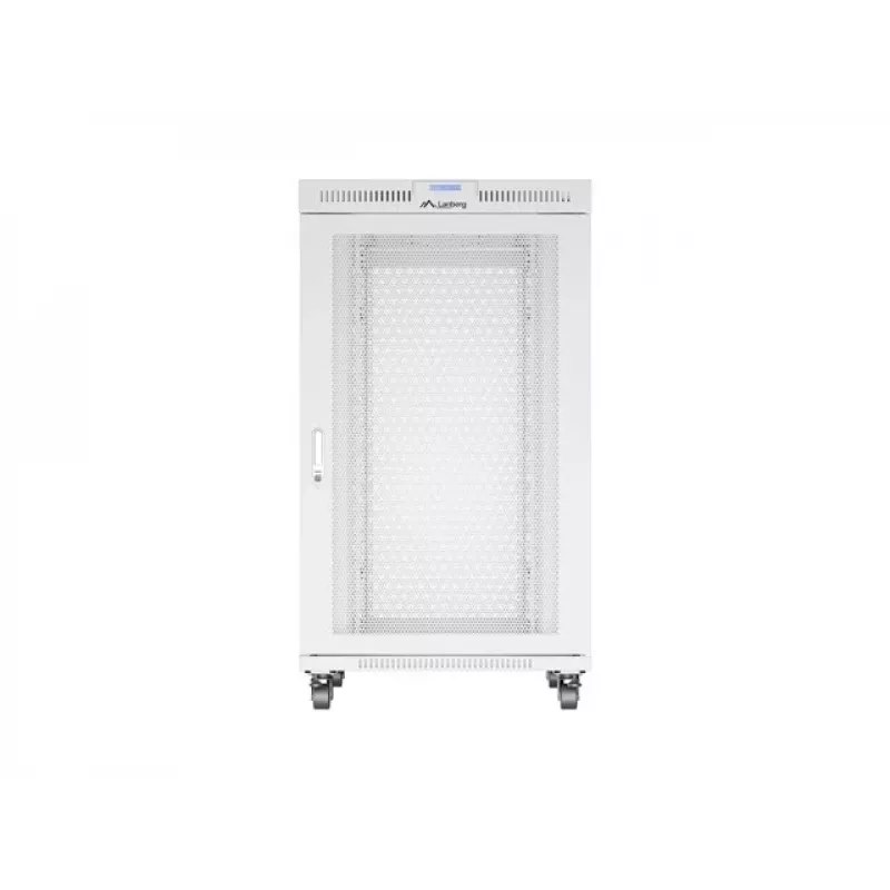 GRINDINĖS MONTAVIMO spintelė 19 27U 800X1000 PILKA PERFORUOTA LCD DURYS LANBERG (PLOKŠČIA PAKUOTĖ)
