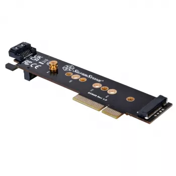 Silverstone SST-ECM28 M.2/SATA adapterio plokštė, PCIe 4.0, 1x M-Key, 1x SATA