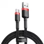 Mobiliojo telefono laidas Baseus 6953156278219 Raudonas 1m USB A USB C
