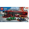 LEGO CITY 60445 F1 - Sunkvežimis su RB20 ir AMR24 F1 automobiliais