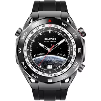 Huawei Watch Ultimate - išmanusis laikrodis su dirželiu - hidrintas nitrilo kaučiukas (HNBR) - riešo dydis: 140-210 mm - Ekranas 3,8 cm (1,5) - NFC, Bluetooth