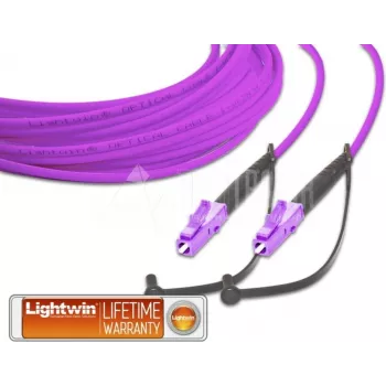 Lightwin aukštos kokybės simpleksinis LWL komutacinis kabelis, MM OM4, LC - LC LWL komutacinis kabelis (LSP-50 LC-LC 1.0 OM4)