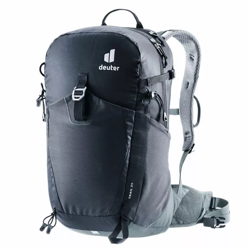 Krepšys DEUTER Trail 25 — 25 l žygių dieninė kuprinė, juoda-skalūno